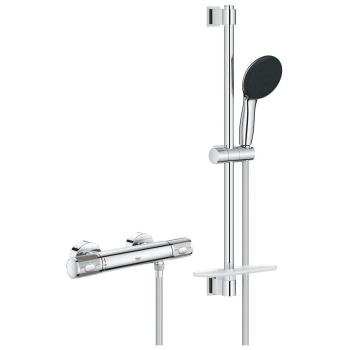 ARDEBO.de GROHE Precision Feel Thermostat Brausebatterie , Quickfix, 1/2", 3 Strahlarten, chrom (34791001)
