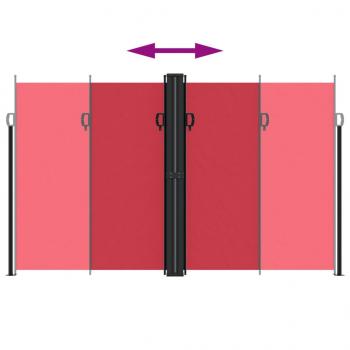 Seitenmarkise Ausziehbar Rot 200x1200 cm
