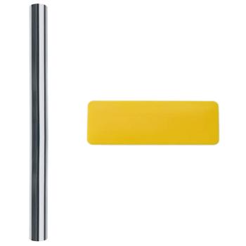 Sonnenschutzfolien 3 Stk. Statisch Reflektierend Silbern PVC