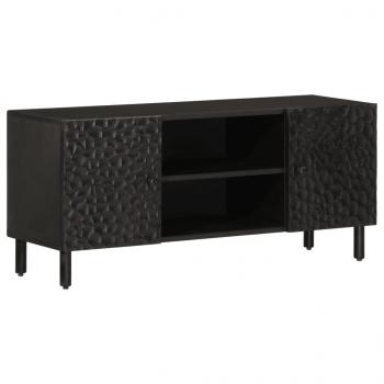 ARDEBO.de - TV-Schrank Schwarz 105x33x46 cm Massivholz Mango
