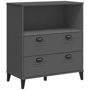 Bücherschrank VIKEN Anthrazit 80x40x90 cm Holzwerkstoff