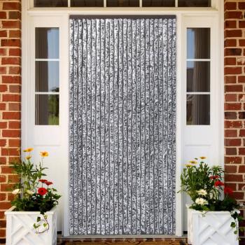 ARDEBO.de - Fliegenvorhang Braun und Beige 100x200 cm Chenille