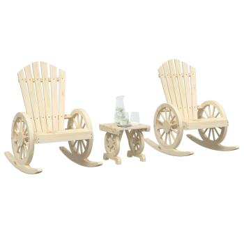 ARDEBO.de - 3-tlg. Garten-Lounge-Set Massivholz Tanne