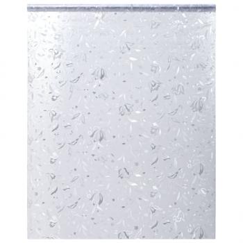 Fensterfolien 2 Stk. Matt Blumen-Muster PVC