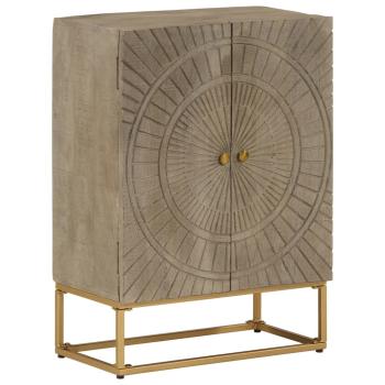 ARDEBO.de - Sideboard 55x30x76 cm Massivholz Mango und Eisen