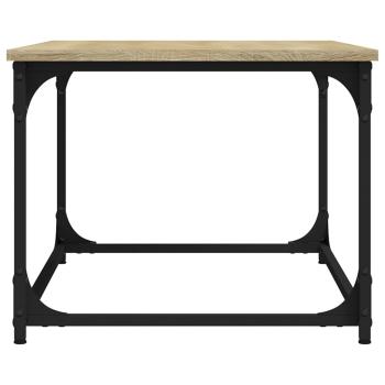 ARDEBO.de - Couchtisch Sonoma-Eiche 80x50x40 cm Holzwerkstoff und Eisen