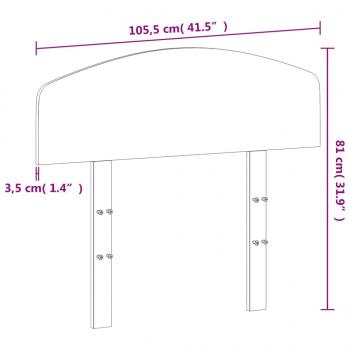 Kopfteil Wachsbraun 100 cm Massivholz Kiefer