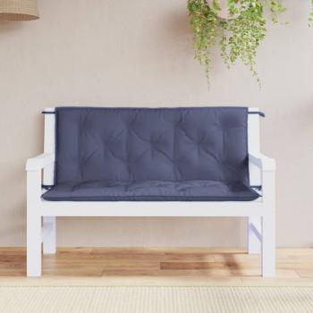 ARDEBO.de - Gartenbank-Auflagen 2 Stk. Marineblau 120x50x7 cm Oxford-Gewebe