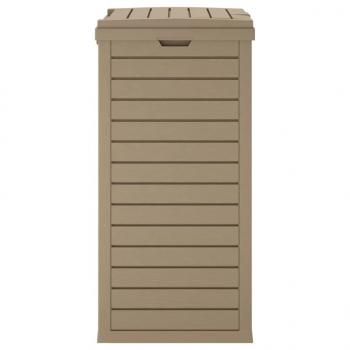 Outdoor-Mülltonne Hellbraun 41x41x86 cm Polypropylen