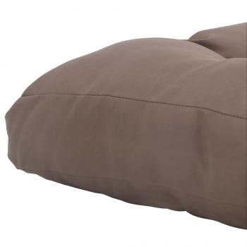 Palettenkissen Taupe 50x50x12 cm Stoff