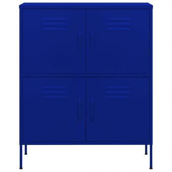 Lagerschrank Marineblau 80x35x101,5 cm Stahl    