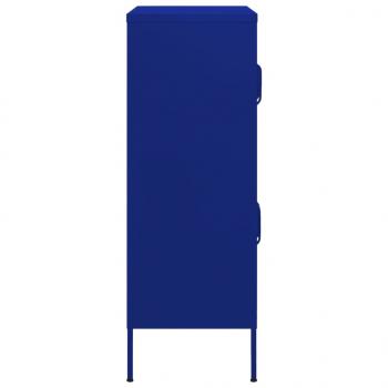 Lagerschrank Marineblau 80x35x101,5 cm Stahl    