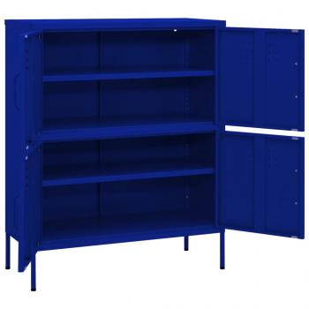 Lagerschrank Marineblau 80x35x101,5 cm Stahl    