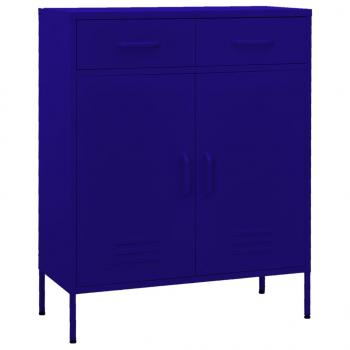 ARDEBO.de - Lagerschrank Marineblau 80x35x101,5 cm Stahl