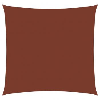 Sonnensegel Oxford-Gewebe Quadratisch 7x7 m Terrakotta-Rot
