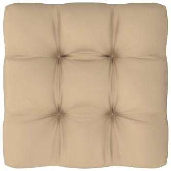 ARDEBO.de - Palettenkissen Beige 60x60x12 cm Stoff