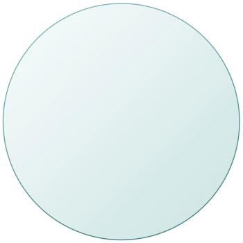ARDEBO.de - Tischplatte aus gehärtetem Glas rund 700 mm 