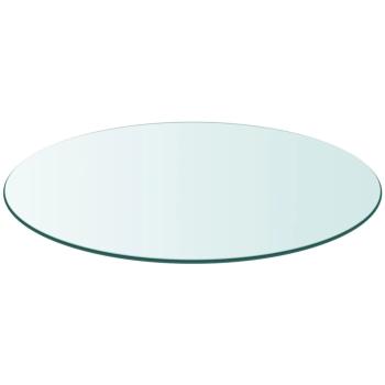 Tischplatte aus gehärtetem Glas rund 700 mm 