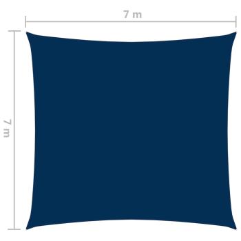 Sonnensegel Oxford-Gewebe Quadratisch 7x7 m Blau