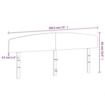 Kopfteil Wachsbraun 180 cm Massivholz Kiefer