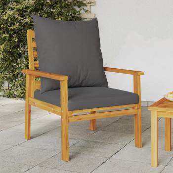 ARDEBO.de - Gartensessel 2 Stk. mit Kissen Massivholz Akazie
