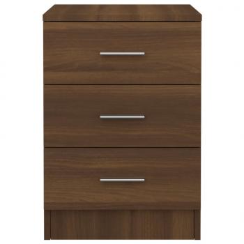 Nachttisch Braun Eichen-Optik 38x35x56 cm Holzwerkstoff