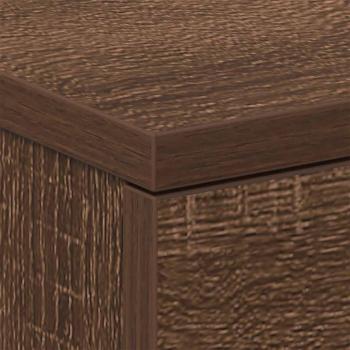 Nachttische 2 Stk. Braun Eichen-Optik 38x35x56 cm Holzwerkstoff