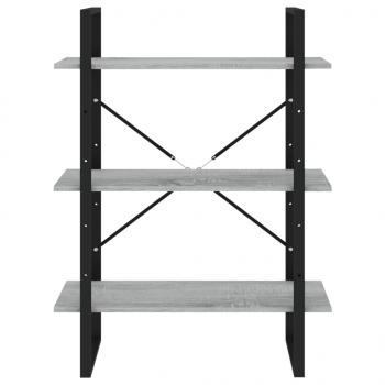 Bücherregal Grau Sonoma 80x30x105 cm Holzwerkstoff