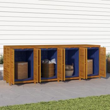 ARDEBO.de - Gartenbox 280x87x104 cm Massivholz Akazie