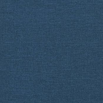 Bettgestell mit Kopfteil Blau 160x200 cm Stoff