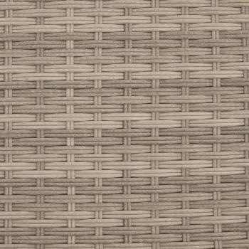 Sonnenliege mit Dach und Kissen Hellgrau Poly Rattan