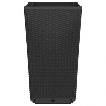 Pflanzkübel 4 Stk. Schwarz 32,5x32,5x57 cm PP