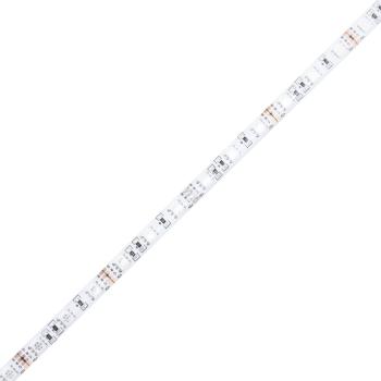 ARDEBO.de - Bettgestell mit Kopfteil und LED-Leuchten Schwarz 150x200 cm