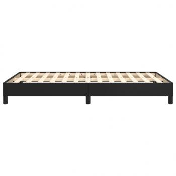 Bettgestell Schwarz 120x190 cm Kunstleder