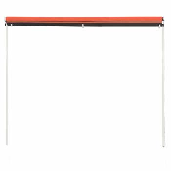 Einziehbare Markise 150×150 cm Orange und Braun