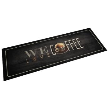 ARDEBO.de - Küchenteppich Waschbar Kaffee 60x180 cm Samt