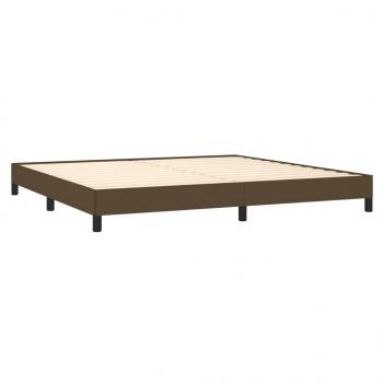 Bettgestell Dunkelbraun 200x200 cm Stoff