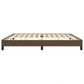 Bettgestell Dunkelbraun 200x200 cm Stoff