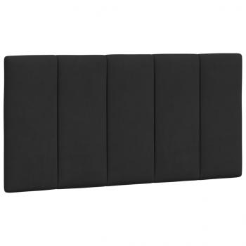 Bettgestell mit LED-Leuchten Schwarz 100x200 cm Samt