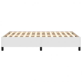 Bettgestell Weiß 120x190 cm Kunstleder
