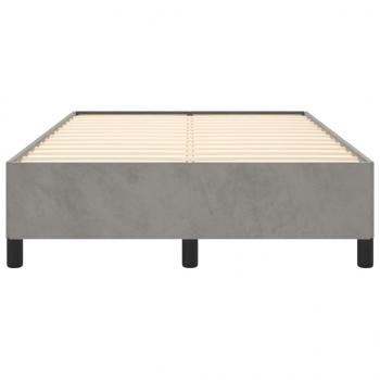 Bettgestell Hellgrau 120x190 cm Samt