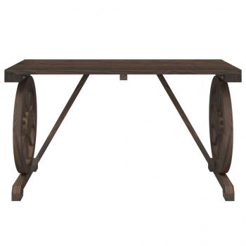 Gartentisch 115x55x65 cm Massivholz Tanne