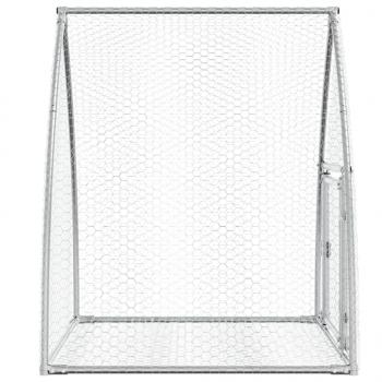 Kaninchenkäfig Silbern 100x105x120 cm Verzinkter Stahl