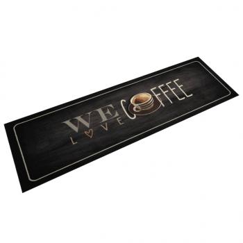 ARDEBO.de - Küchenteppich Waschbar Kaffee 45x150 cm Samt