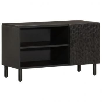 ARDEBO.de - TV-Schrank Schwarz 80x31x46 cm Massivholz Mango