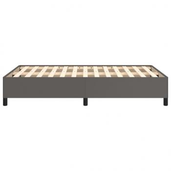 Bettgestell Grau 120x190 cm Kunstleder