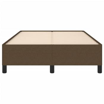 Bettgestell Dunkelbraun 120x190 cm Stoff