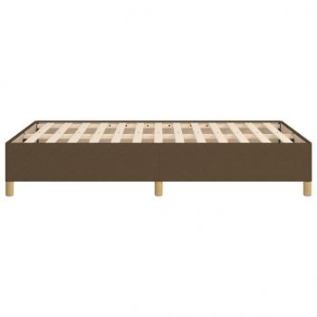 Bettgestell Dunkelbraun 120x190 cm Stoff