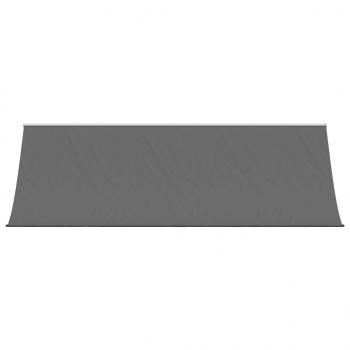 Markise Einziehbar Anthrazit 400x150 cm Stoff und Stahl