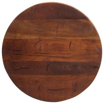 ARDEBO.de - Tischplatte Ø 50x2,5 cm Rund Altholz Massiv
